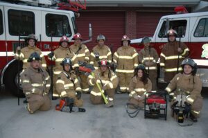 The Demorest Fire Department is staffed with part-time and volunteer firefighters. Chief Ken Ranalli (back row, center) says his staff is capable of handling fire protection for the city and the city does not need to partner with Cornelia.