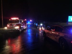 Emergency crews responded to the scene on Chase Road shortly after 11 p.m. Friday, December 5.