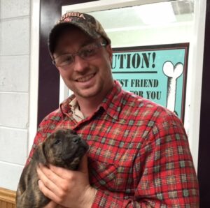 Jonathan Randall welcomes his newest family member, 9 hours after saving his life.