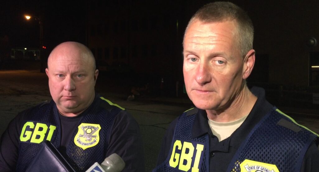 FullSizeRender GBI agents Brad Parks (left) and Rusty Andrews spoke to the media four hours into the manhunt. The 11:30pm Sunday press conference is where they announced Giaquinta and two others were dead.