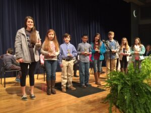 2015 school spelling bee alternates (alphabetized by school): Baldwin - Karlie Stowe; Clarkesville - Abigail Dini; Cornelia - Max Britton; Demorest - Garrett Snyder; Fairview - Chloe Hopkins; Hazel Grove - Nafis Rahman; Level Grove - Colton Augustine; Woodville - Olivia Lathem; Wilbanks - Katelyn Wade; North Habersham - Cameron Hanson; South Habersham - Avery Smith. 