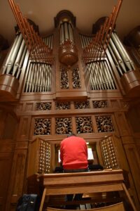 The massive organ at Piedmont College has been part of Nikolai's life since 2008 when he began lessons with Dr. Mellichamp.