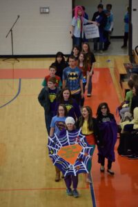 Tallulah Falls walks in the 'Parade of Teams' before the Opening Ceremonies began,