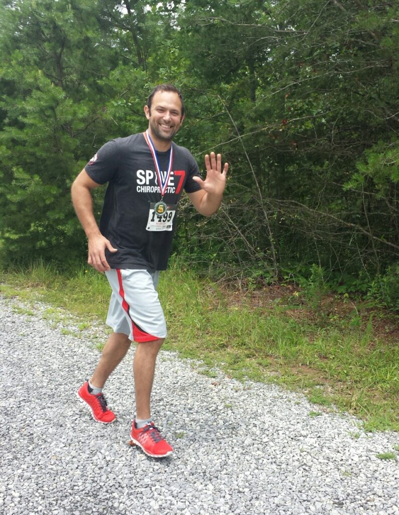 Steven Waggoner ran in the first event of Demorest's Fourth of July: a 5K run. He placed second in his age class - in the first race he has ever run!