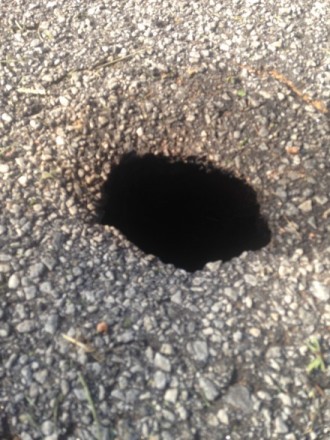 Sink Holes Developing On Street In Mt Airy Now Habersham