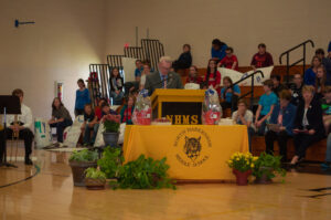 Larry Whitfield spoke about the Habersham County Wall of Honor.