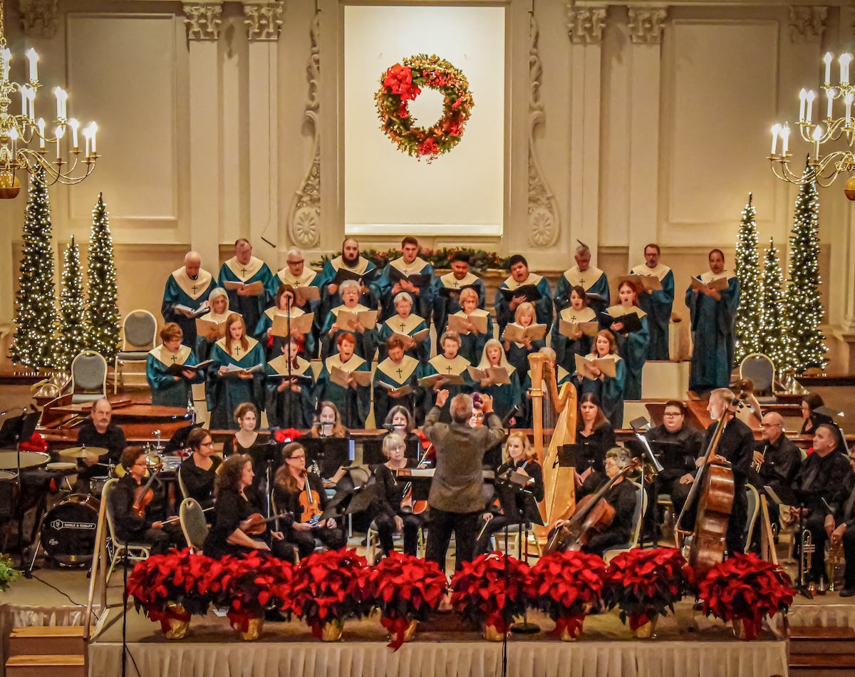 Christmas concert choir at First Baptist Church of Cornelia