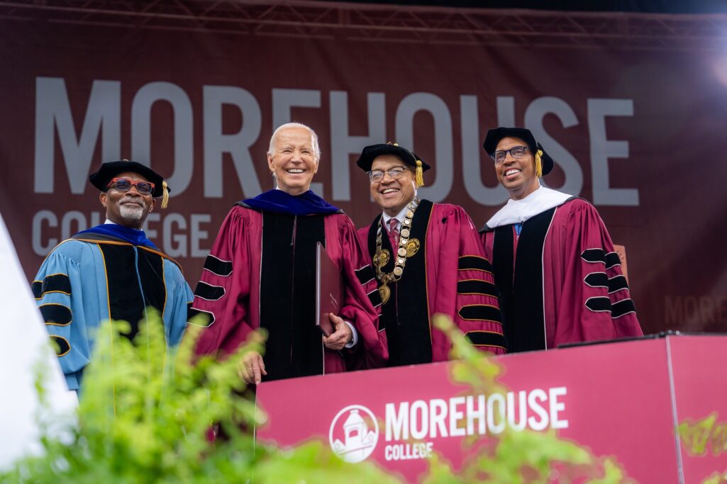 Biden addresses ‘humanitarian crisis in Gaza’ at Morehouse amid growing tensions on campuses