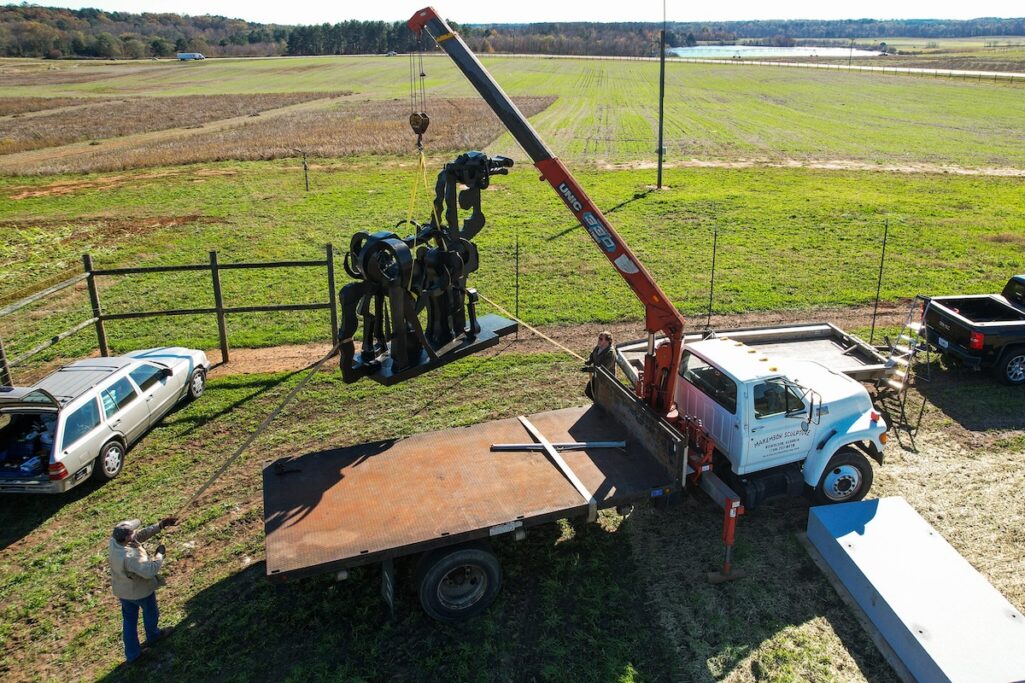Iron Horse sculpture returns to UGA farm