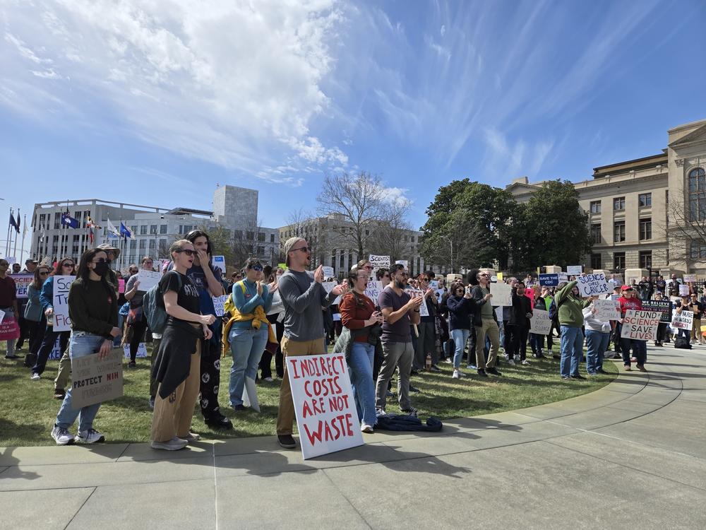 Protesters rally for science and against federal cuts at state Capitol