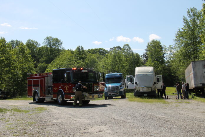 Clarkesville truck fire
