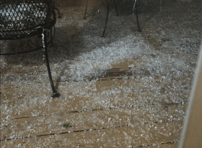 hail in Clarkesville