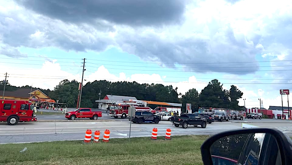 Three hospitalized after crash shuts down Cornelia bypass