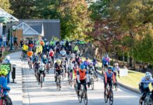 Cyclists climb, coast, and cheer for students at Twin Rivers Challenge