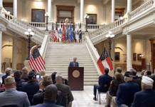 Kemp honors service members at Veterans Day ceremony