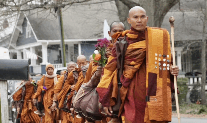 monks depart Good Hope, GA on Jan. 3, 2026